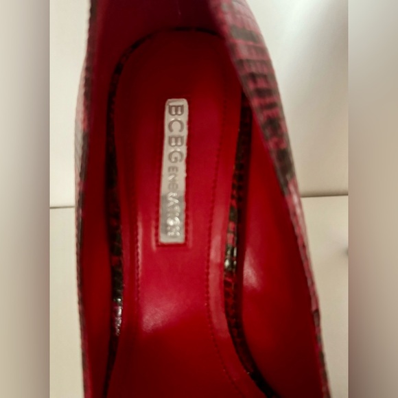 BCBG Snake Skin Print Heels - Picture 2 of 6